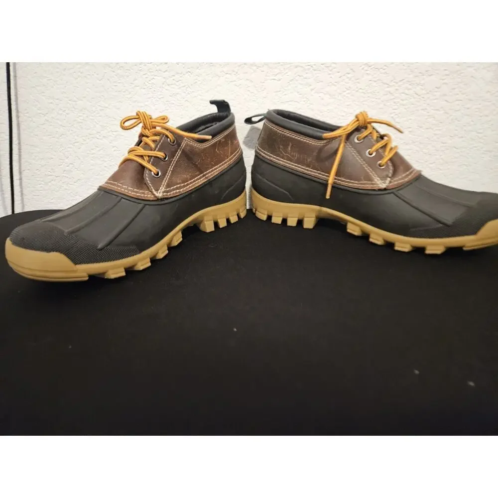 New! Kamik Yukon 3 Low Waterproof Boot Brown Leather Men's 10